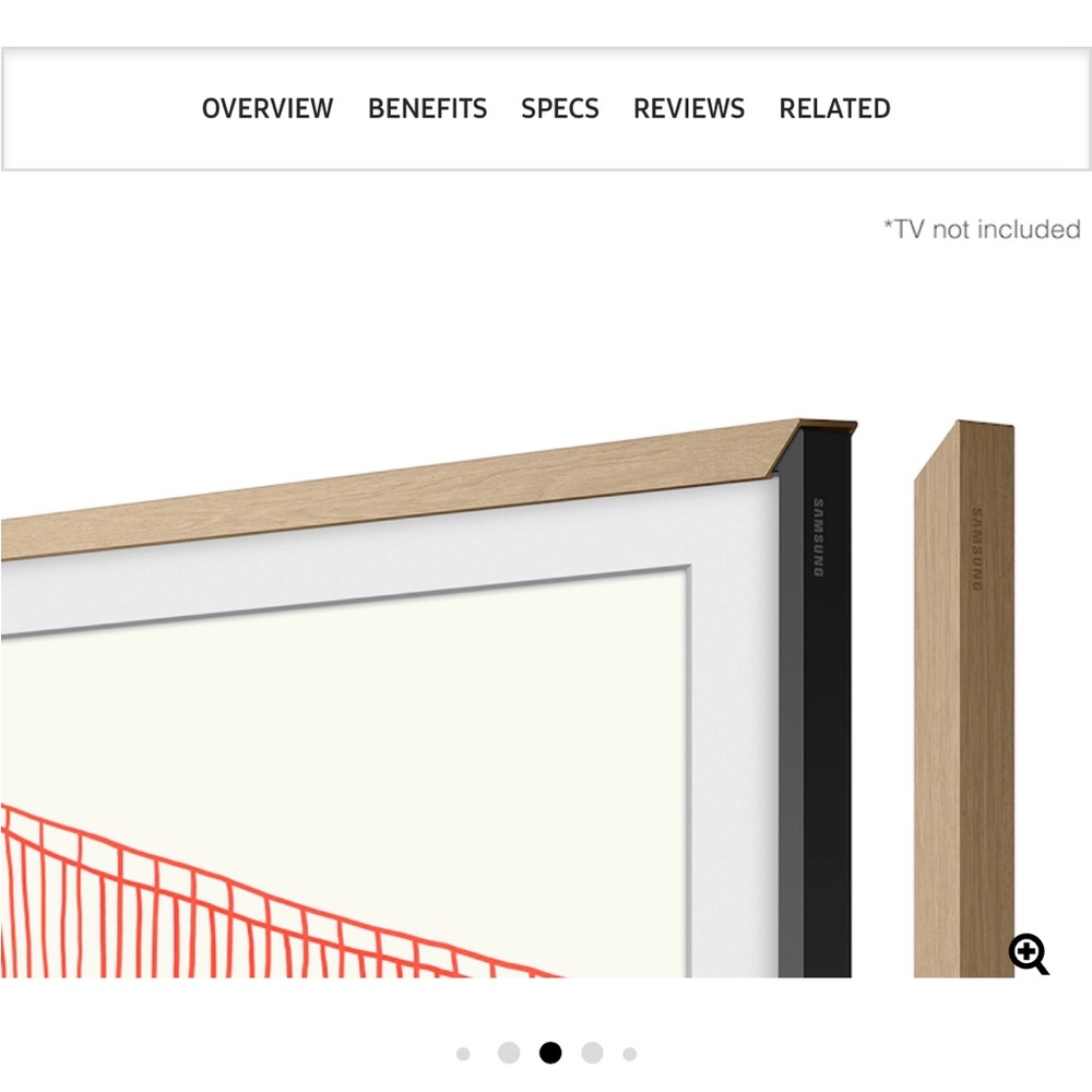 Samsung Frame TV Frame - 65 inch frame. Modern teak.